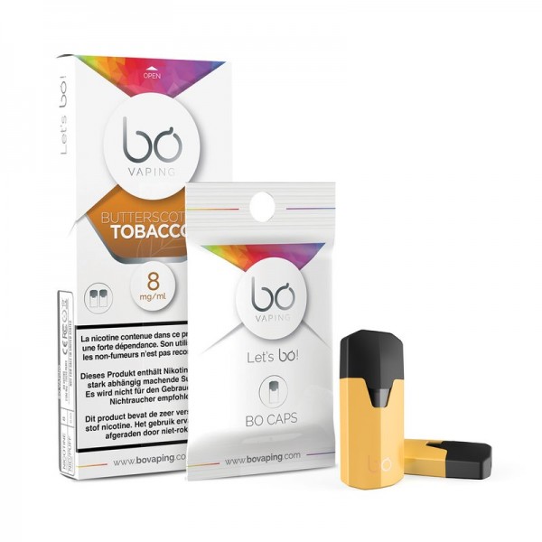 BO Vaping Cap Butterscotch Tobacco 2er Pack