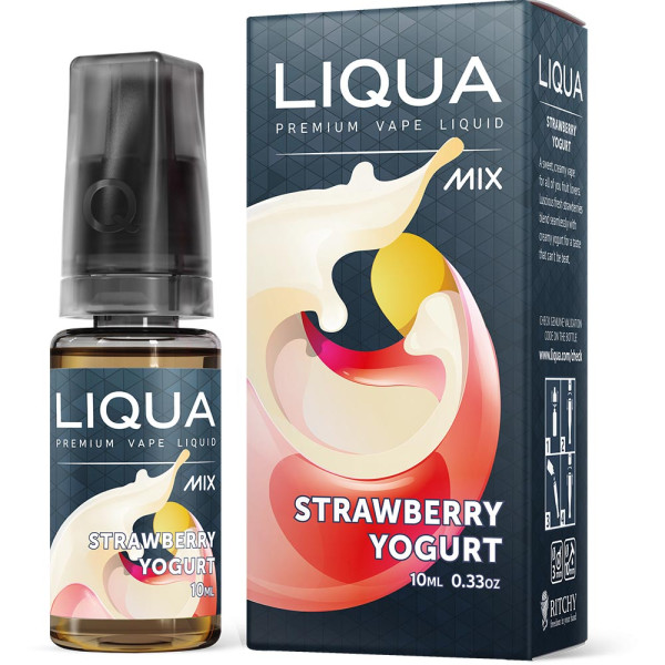 LIQUA Strawberry Yogurt - Nikotinfreies eLiquid für e-Zigaretten und e-Shishas