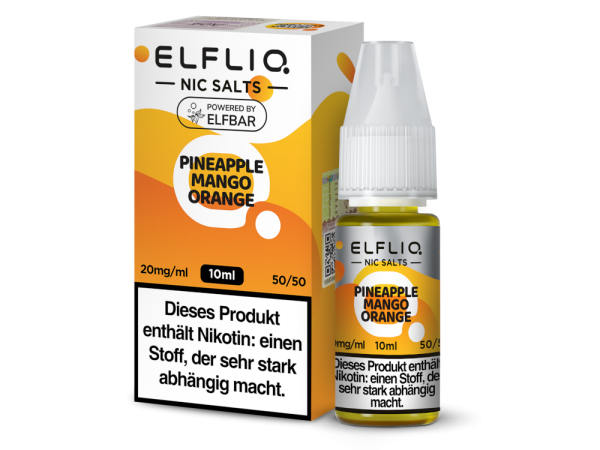 Elfbar ElfLiq Pineapple Mango Orange - Nikotinsalz Liquid 10ml