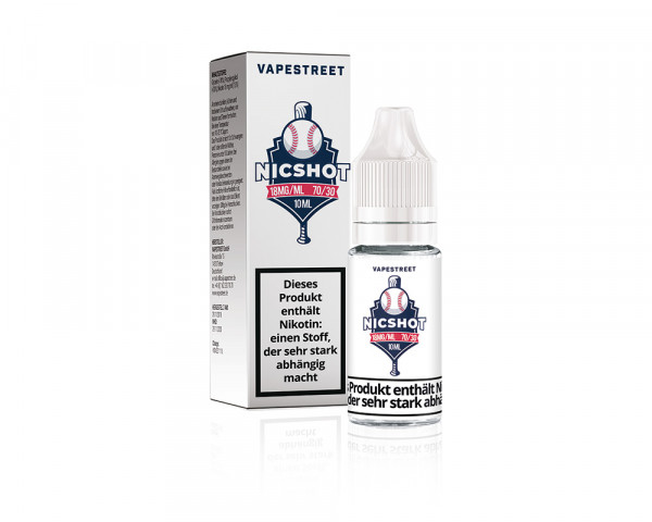 Vapestreet Nikotinshot 70/30 18 mg