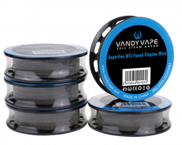 Kanthal A1 Superfine MTL Fused Clapton 32GA Wickeldraht W5
