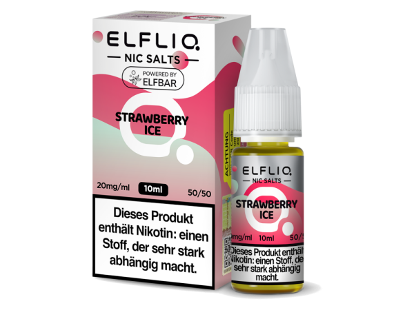 Elfbar ElfLiq Strawberry Ice - Nikotinsalz Liquid 10ml